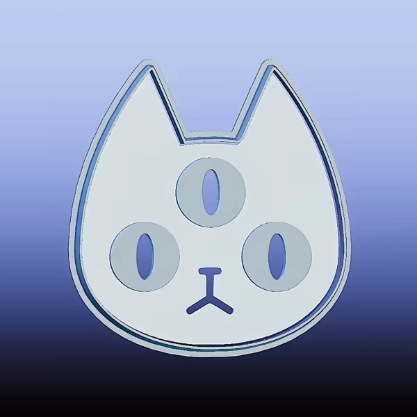 3 EYES CAT, cookie cutter