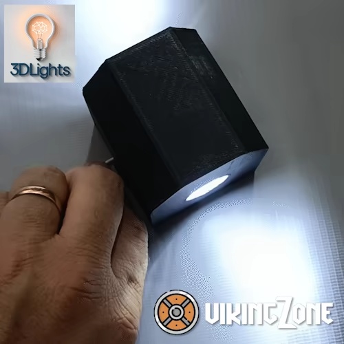 💡 Lámpara bidireccional para módulos LED de 12V - Imprimible en 3D No