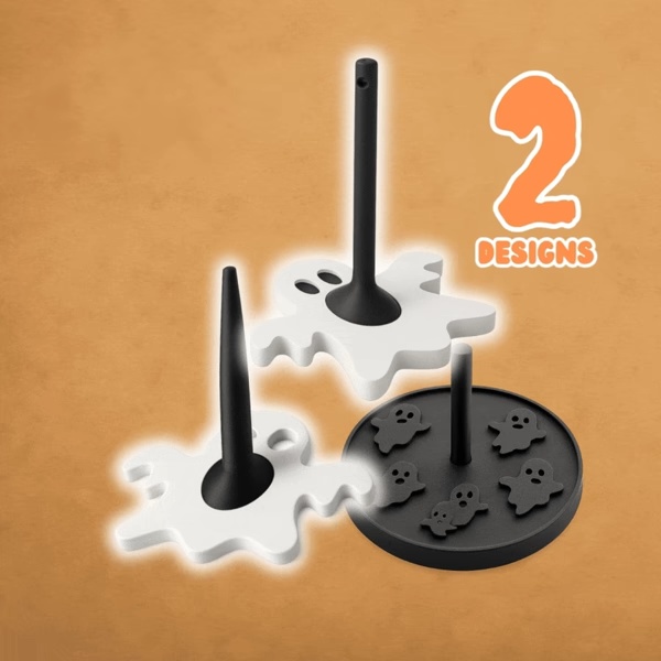 Set di 2 filatoi per filato a forma di fantasma | da tavolo + portatile