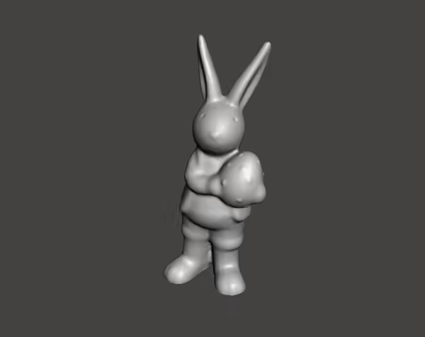 UP BUNNY WITH EGG-2