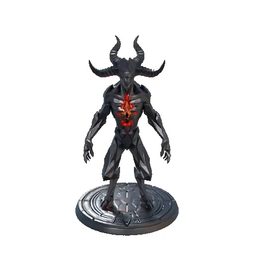 Guardião Infernal Low Poly-1