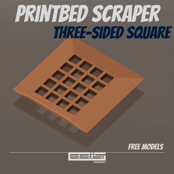 Three-sided Square scraper, Printbed scraper