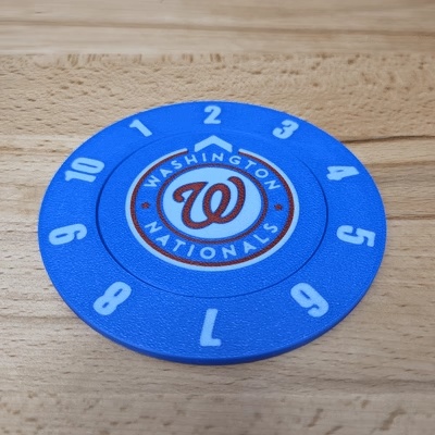 Sottobicchiere Contatore Bevute Washington Nationals Singolo+Multicolore