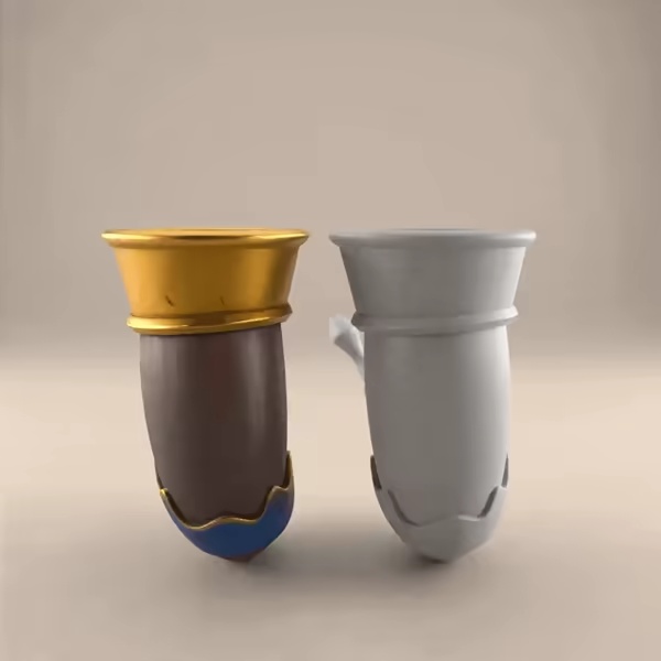 Viking Drinking Horn 3D STL Model Decor