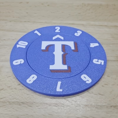 Texas Rangers Drankteller Onderzetter (Enkel+Meerkleurig)