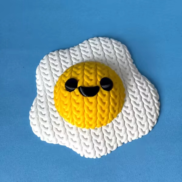 Knitted Fried Egg-0
