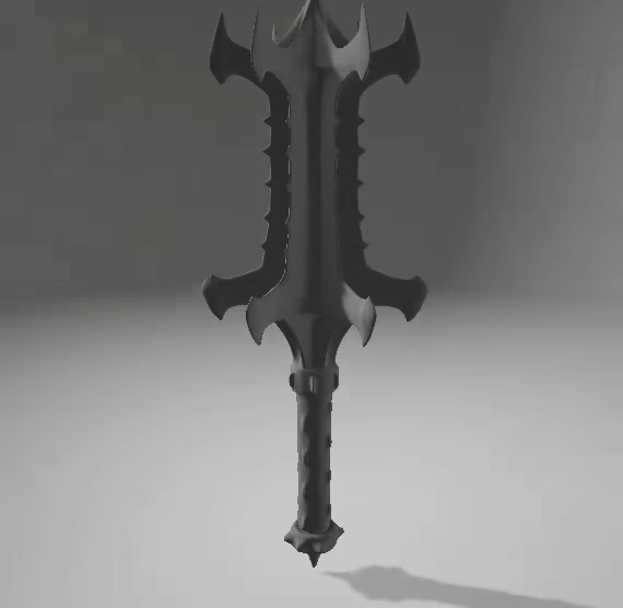 Doom Dark Ages Titan Sword Mace Fake Prop Cosplay