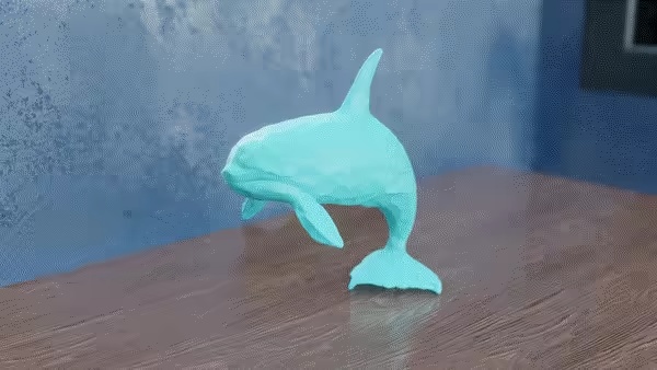 Low Poly Orca-0