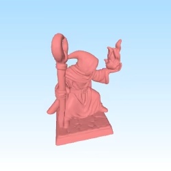 evil warlock figurine for tabletop like hero quest DnD DSA