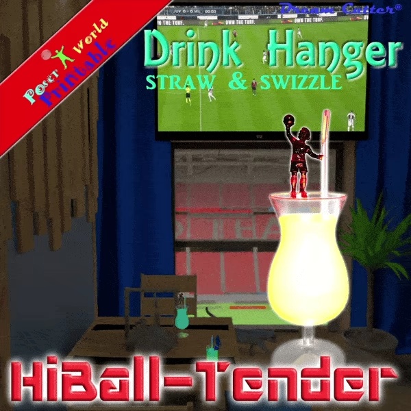 Colgante para Bebidas HiBall-Tender Fútbol / Tema de Fútbol
