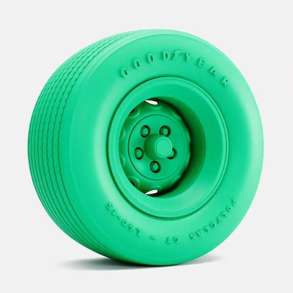 15x10 Mopar Rallye Wheel, Goodyear Polyglas L60 Tire