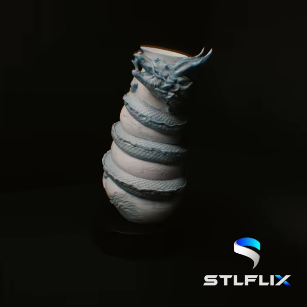 Dragon Wrapped Vase-6
