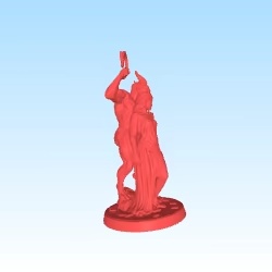 Demon with the faceless slave