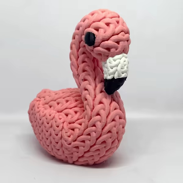 Gestrickter Flamingo