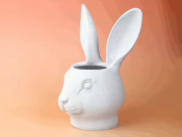 Easter Bunny Head Planter-2