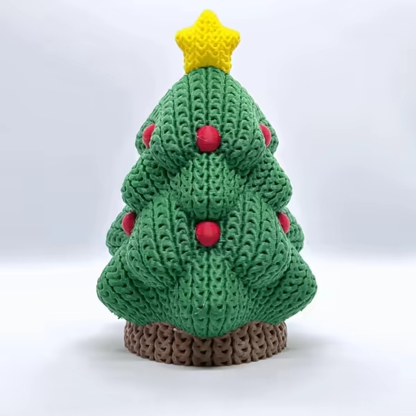 Gestrickter Weihnachtsbaum