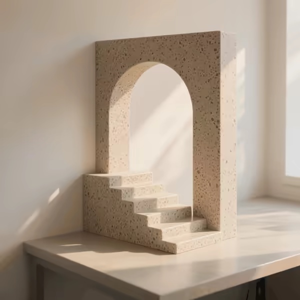 Sunlit Arch Stair Decor