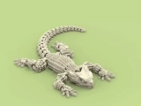 Articulated lizard armadillo for 3D printing | STL-0