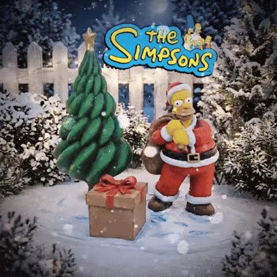 Simpons Homer (Christmas Gift box statue)
