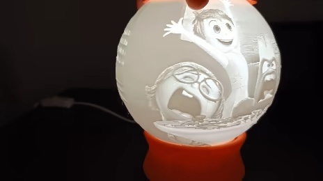 Inside Out 1&2 Lithophane Night Lamp-1