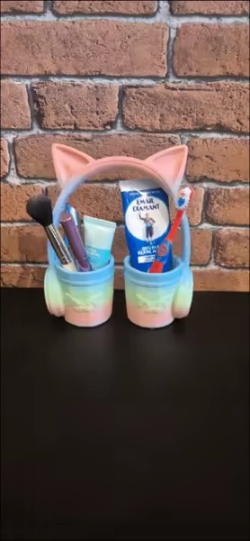 Multi-Purpose Cat Ear Pot and Organizer-3