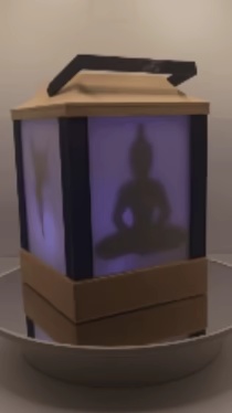 DECORATIVE LANTERN WITH LED LIGHTS AND SHADOW IMAGES