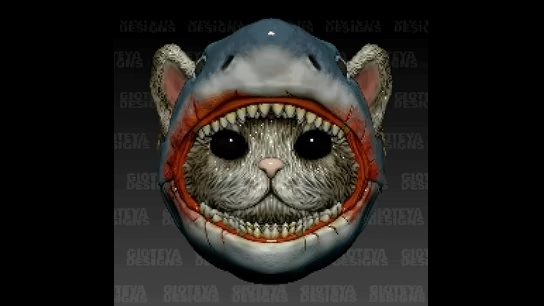 Animal Cosplay Jaws Cat
