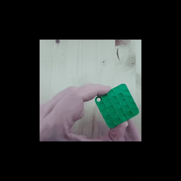 Pinart Square Keychain