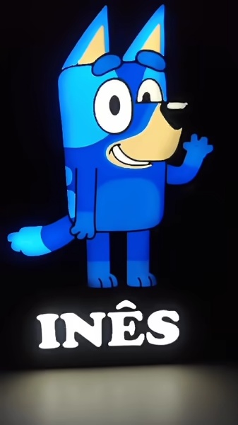Bluey LightBox Custom Name