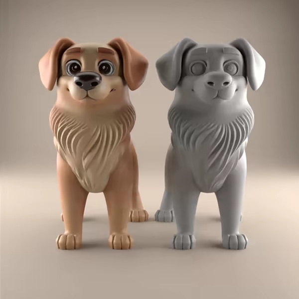 Adorable 3D Dog Model decor for Dog lovers-0