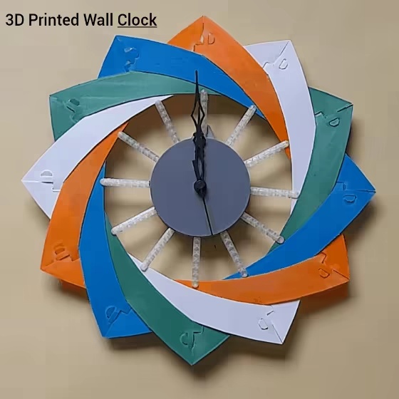 3D Printed Wall Clock for Home and Office
