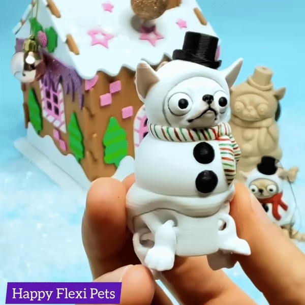 FREE MODEL - Chihuahua the Snowman - Christmas Collection