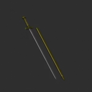 épée de sacré mérovingien + fourreau sword+scabbard