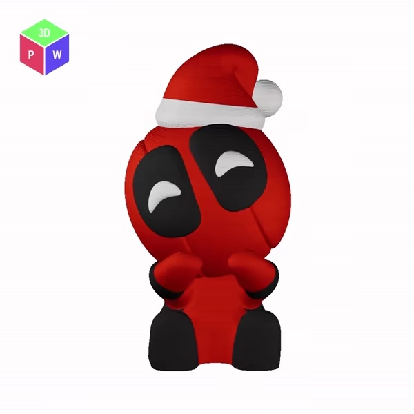 SANTA DEADPOOL TOY PLUS KEYRING