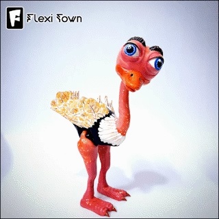 Flexi Print-in-Place Ostrich-0