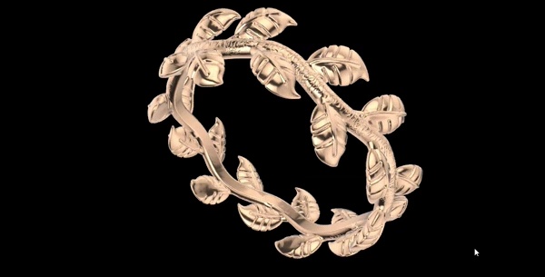 Leaf Twig Ring