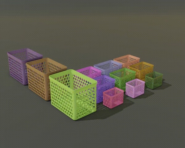 Storage baskets 3 different sizes-2
