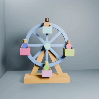 Roda gigante - Compatível com figuras lego