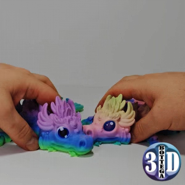 Yuari, baby magical dragon, articulated