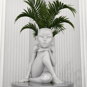 GIRL VASE/PLANTER "NYMPH EDITION"-0