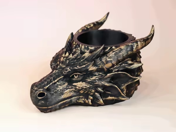 Dragon Pen Holder / Planter / Container-1