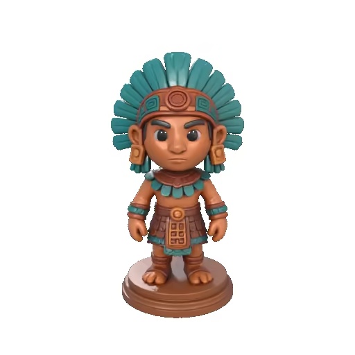 miniature Aztec warrior 2-0