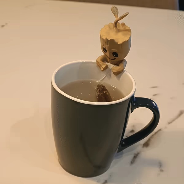 Suporte para saquinho de chá Baby Groot-0
