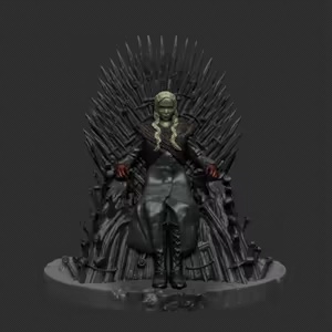 Daenerys sur le trône - Daenerys Game of throne