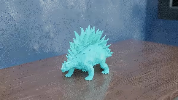 ローポリ ステゴサウルス