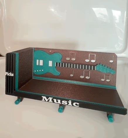 Guitar Shelf and Pick Holder-7