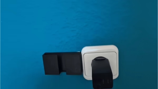 Phone charging box with a cable cutout-1