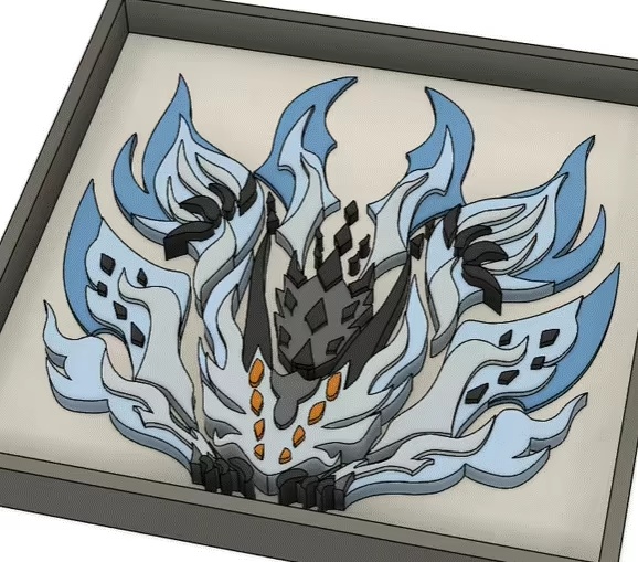 Monster Hunter Tile - Xeno'Jiiva - 3D Printable Model File