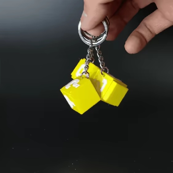 スーパーマリオ キーホルダー - はてなブロック