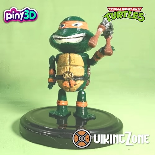 🐢 Michelangelo: The Nunchaku Master in 3D 🐢-1